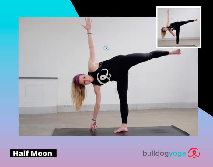 Half Moon - for balance and core strength