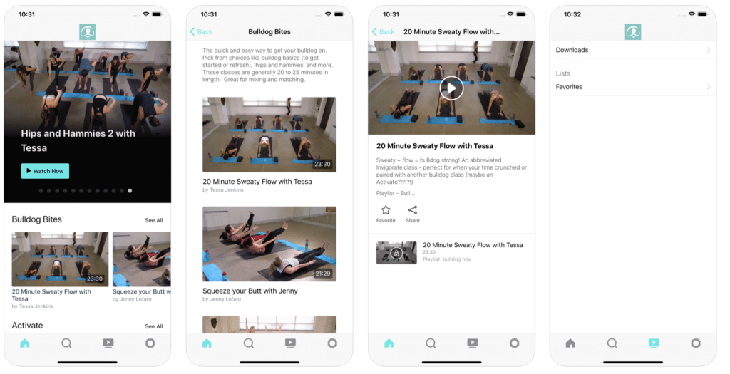 Yoga App - Bulldog Online