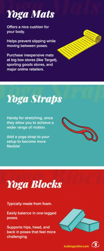 learn about yoga props, blocks, and straps